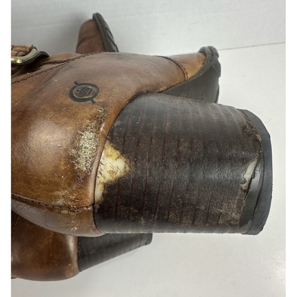 Born Milari Double Buckle Block Heel Knee-High Boots Brown Size 10 EU 42 *Flawed - Picture 11 of 16